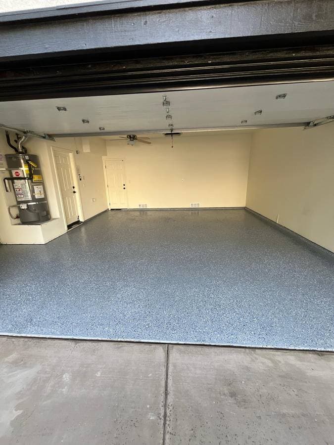 Finished interior flooring project with clean transitions and modern surface